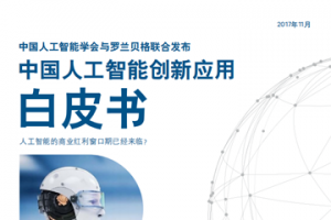 中国人工智能创新应用白皮书