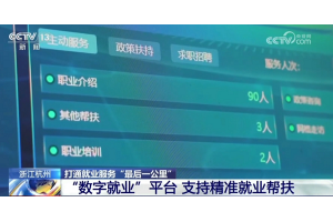 【视频新闻】浙江杭州 “数字就业”平台支持精准就业帮扶 打通就业服务“最后一公里”